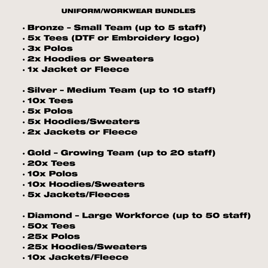 Uniform/Workwear Bundles