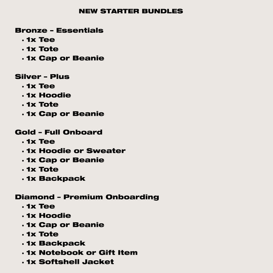 New Starter Bundles