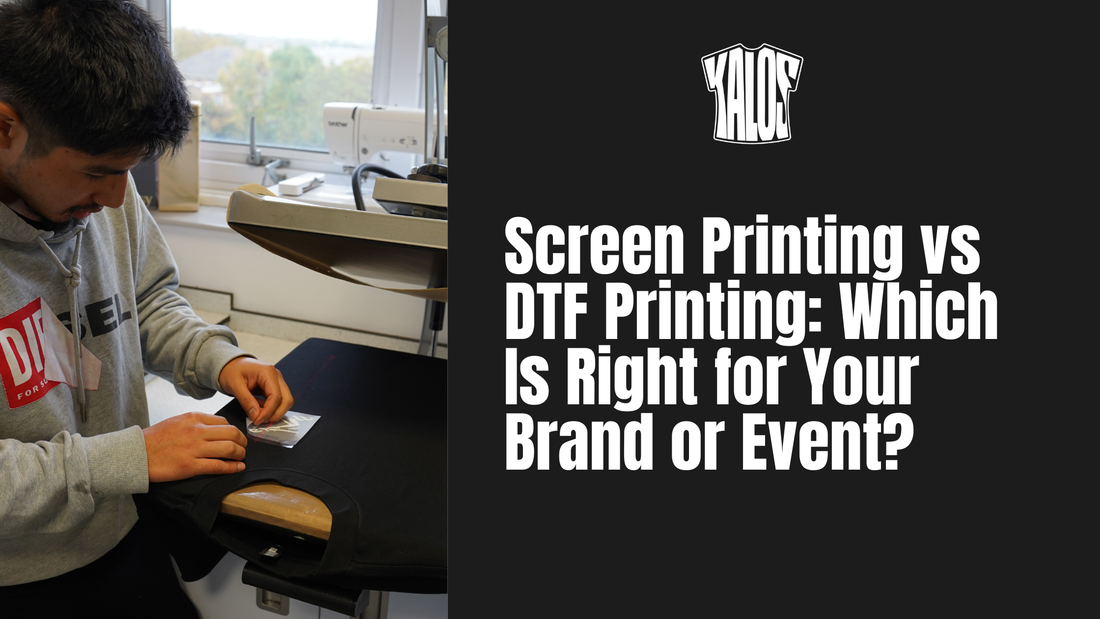 Screen Printing vs DTF Printing: Which Is Right for Your Brand or Event?