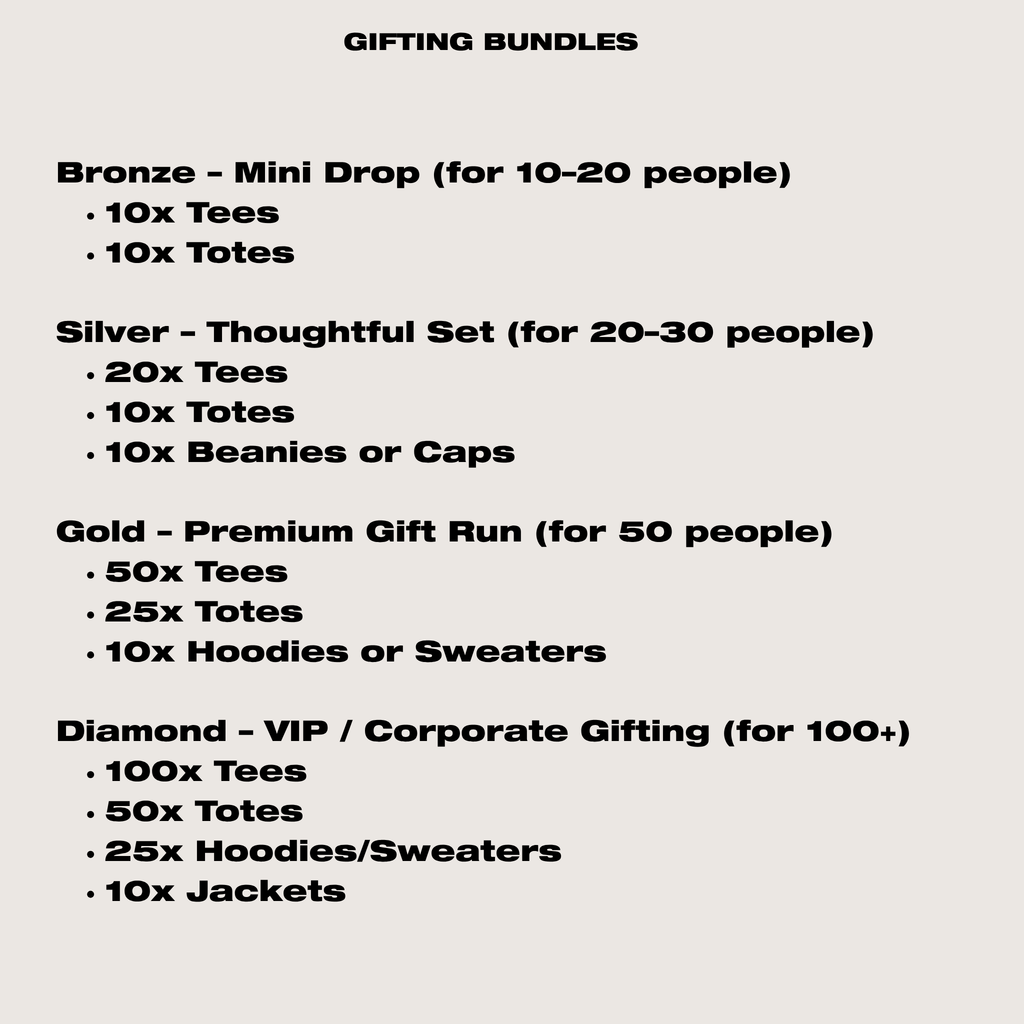 Gifting Bundles