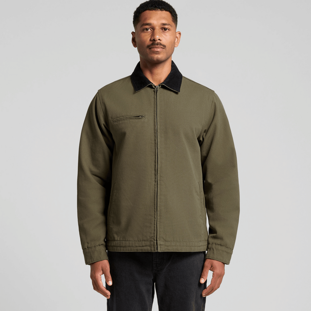 Premium Canvas Cord Collar Jacket | As Colour